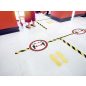 DURALINE® R9 csúszásmentes padlójelölő 50mmx15m - eltávolítható (10431-30) sárga-fekete
