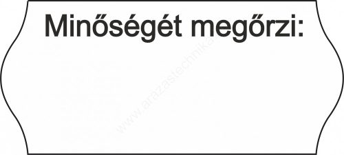26x12mm "Minőségét megőrzi" címke (1400db/tek)