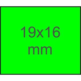 19x16mm Meto EC1619 ZÖLD eredeti árazócímke