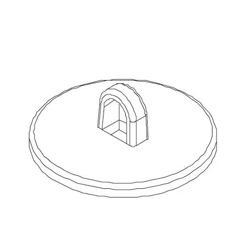Függesztő öntapadós tappancs 20mm kör