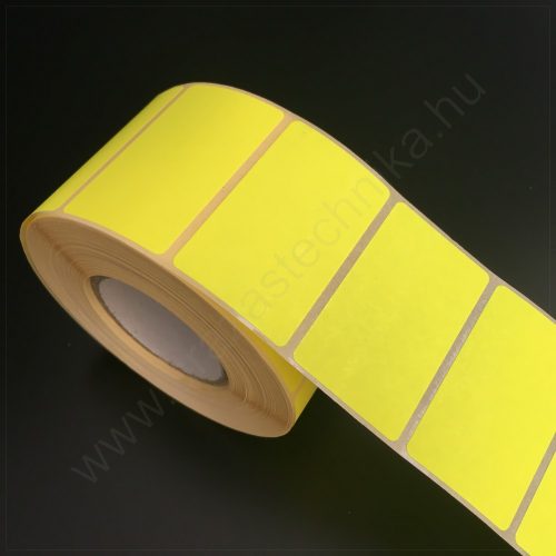 50x25mm TT papír címke (1.000db/40) - fluo CITROM REM. visszaszedhető