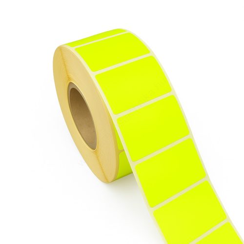 50x25mm TT papír címke (1.000db/40) - fluo CITROM REM. visszaszedhető