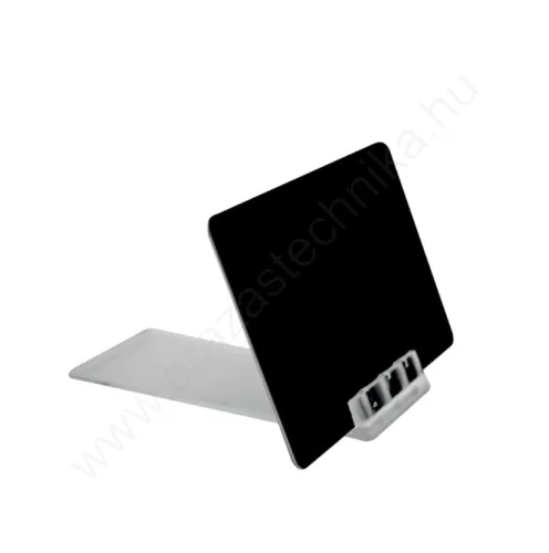 Talpas akril kártyarató döntött 60x38mm