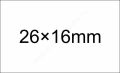 26x16mm  fehér ORIGINAL árazócímke - szögletes