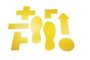 Padlójelölő alakzat R9 - KERESZT (10db) (1701-04) - sárga