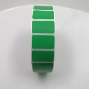 25x15mm PE címke (2500db/40) - zöld