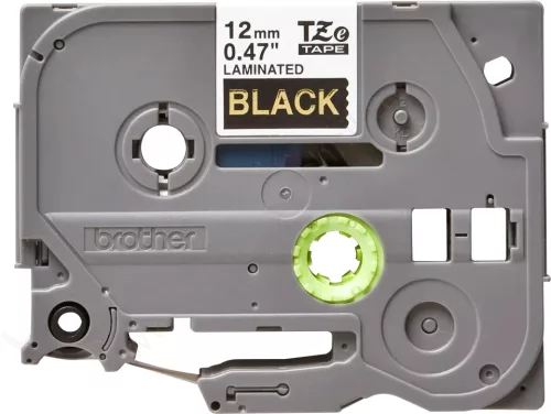 Brother P-touch 12mm FEKETE-ARANY TZe-334 szalagkazetta