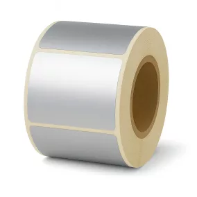 90x90mm PET MATT Silver címke (500db/40)