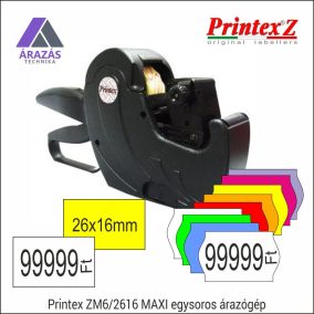 PRINTEX ZM6/2616 MAXI egysoros árazógép