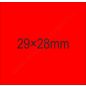 29x28mm fluo piros Original árazócímke