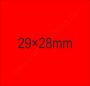 29x28mm FLUO piros árazócímke (700db/tek)