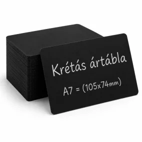 Krétás ártábla A7 (105x74mm)