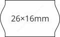 26x16mm  fehér ORIGINAL árazócímke (1.000db/tek)