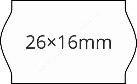 26x16mm  fehér ORIGINAL árazócímke (1.000db/tek)