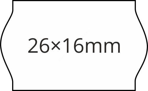 26x16mm ORIGINAL - FEHÉR árazószalag