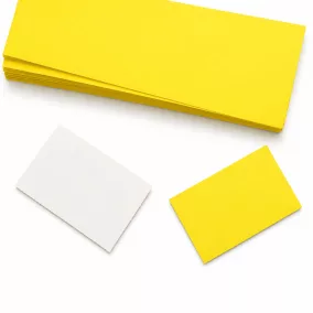 Inzert - Polccímke 65x38 mm (21db/A4) sárga/fehér