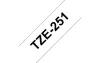 Brother P-touch 24mm FEHÉR-FEKETE TZe-251 szalagkazetta