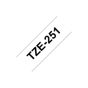 Brother P-touch 24mm FEHÉR-FEKETE TZe-251 szalagkazetta