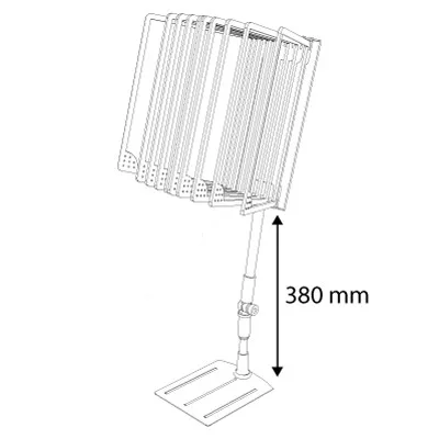 Kasszainfó 10xA4 keret+PVC (dönthető szár)