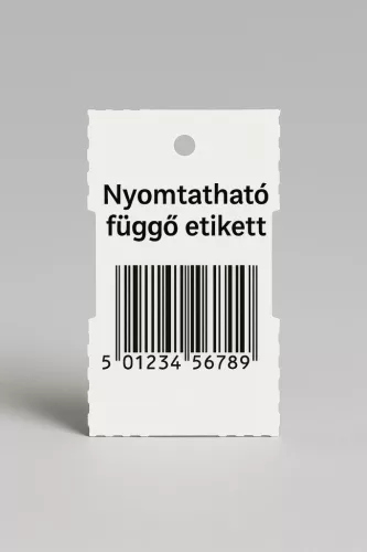 Függő címke 80x40mm FEHÉR (1.000 db/tek)