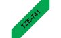 18mm Brother TZe-741 zöld/fekete
