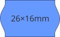 26x16mm KÉK ORIGINAL árazócímke (1.000db/tek) 