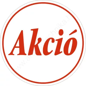 30mm körcímke - AKCIÓ - fehér