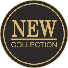 30mm körcímke - NEW COLLECTION - fekete (1000db/40)
