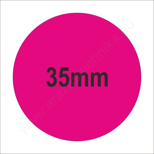 35mm fluo MAGENTA körcímke (1.000db/40)