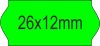 26x12mm ORIGINAL - FLUO zöld árazószalag (1400db/tek)