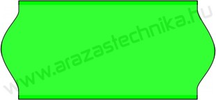 26x12mm eredeti OLASZ FLUO zöld árazószalag