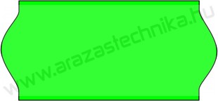 26x12mm eredeti OLASZ FLUO zöld árazószalag