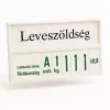 Árkazetta zöldségekhez 120x84mm fehér-zöld