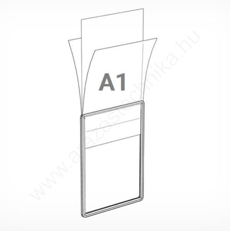 Plakátkeret fólia A1 PVC átlátszó