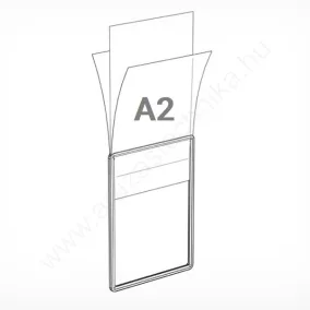 Plakátkeret fólia A2 PVC átlátszó