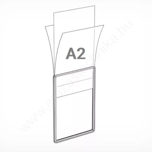 Plakátkeret fólia A2 PVC átlátszó