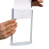 Menütartó A4 álló plexi laptok - T ovális talp