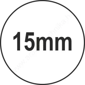 15mm körcímke TT (3x500db/25) - FEHÉR