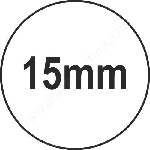 15mm körcímke fehér TT (3x500db/25)