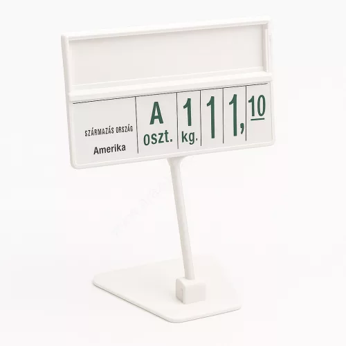 Árkazetta tartó TALP + 10cm szár - FEHÉR