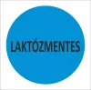 35mm körcímke - LAKTÓZMENTES felirat - kék
