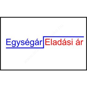 26x16mm Egység ár ORIGINAL árazócímke - szögletes