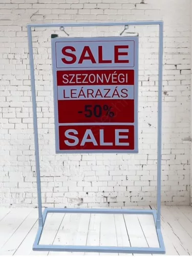 Lengő táblához - FÉM KERET - FEHÉR