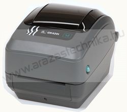 Zebra GX430t (TT) 300 dpi+ VÁGÓ opció / thermal transfer vonalkód nyomtató