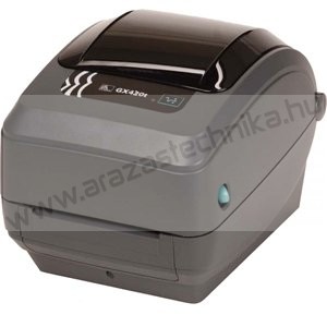 Zebra GX430t (TT) 300 dpi vonalkódnyomtató / thermal transfer címke nyomtató