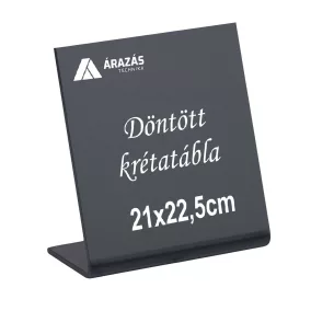 Döntött krétatábla 21x22,5cm