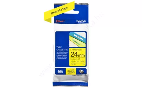 Brother P-touch 24mm SÁRGA-FEKETE TZe-651 szalagkazetta