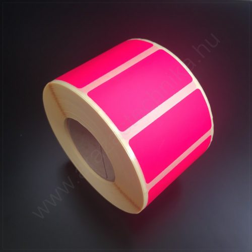 50x25mm TT papír címke (1.000db/40) - fluo MAGENTA