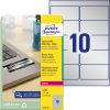 L6012-20 Avery ipari ezüst poliészter címke 96 x 50,8 mm