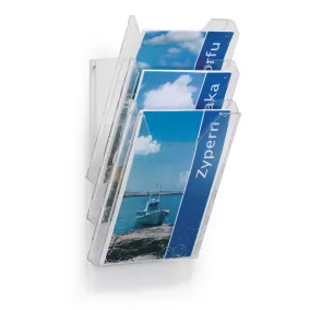 Prospektustartó fali-asztali A4 (3) COMBIBOXX SET (8580-19)